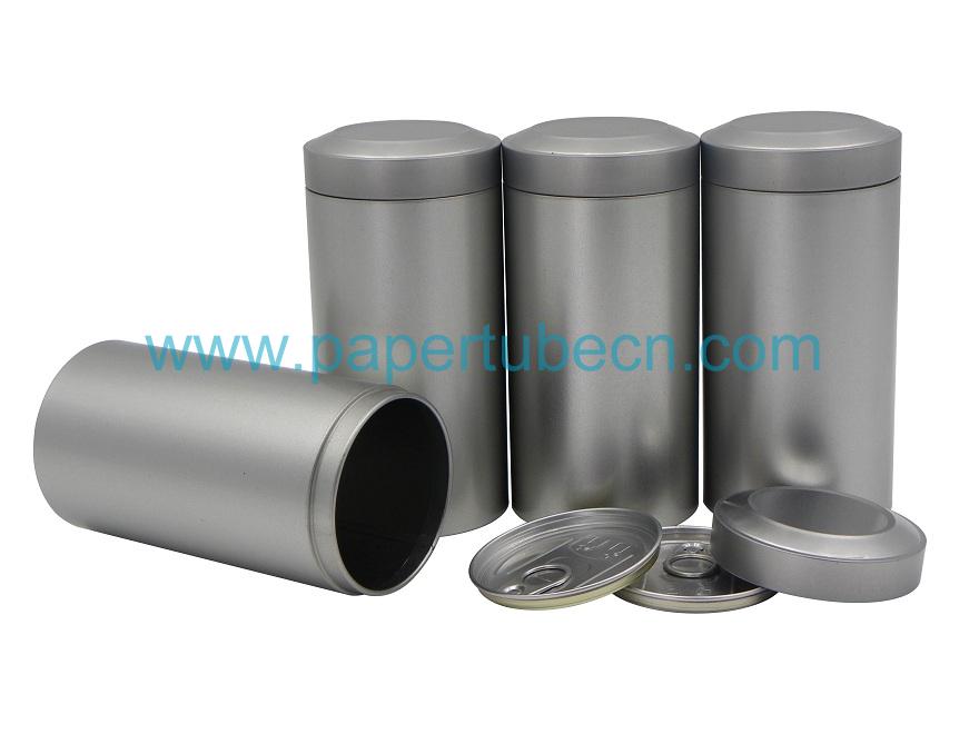 Metal Tea Canister with Easy Open End
