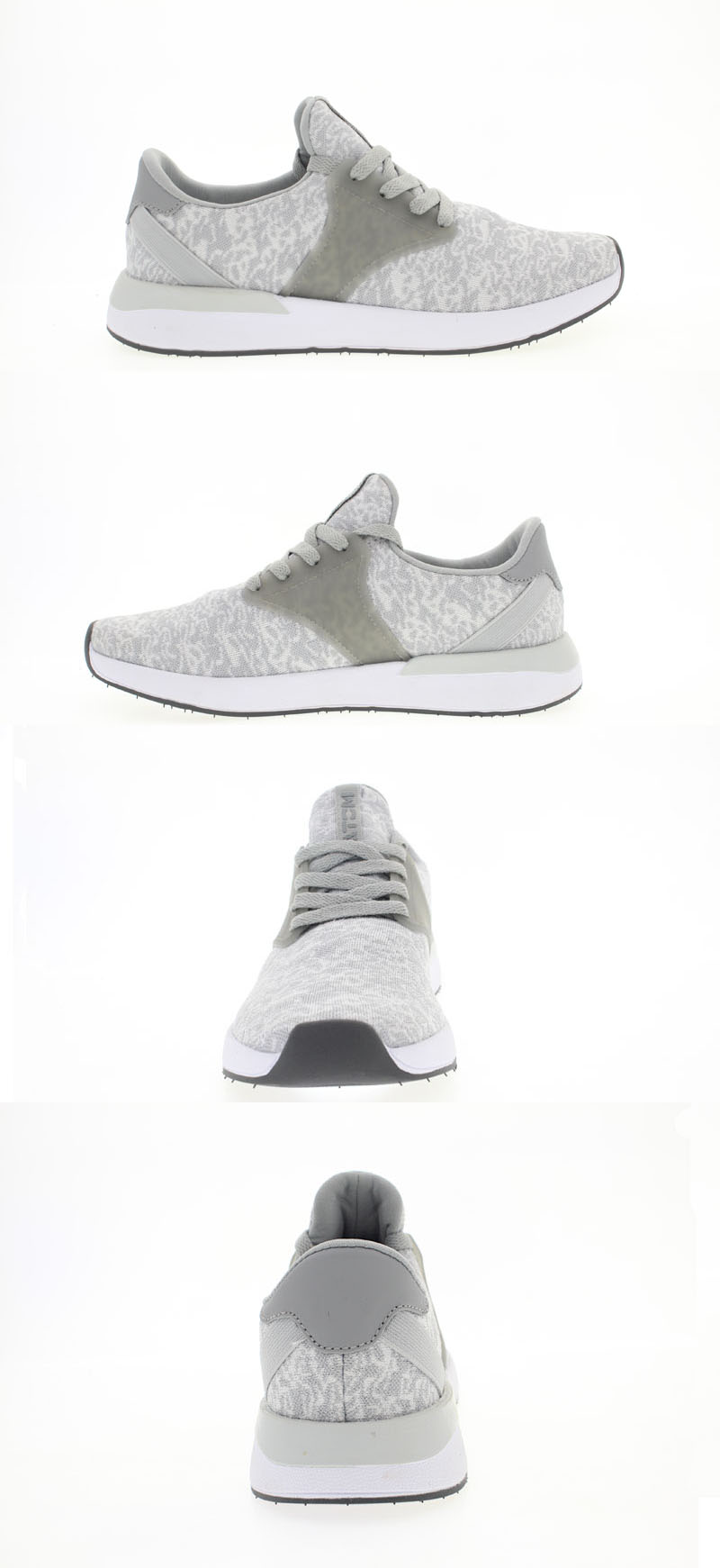 The light grey white sneakers 