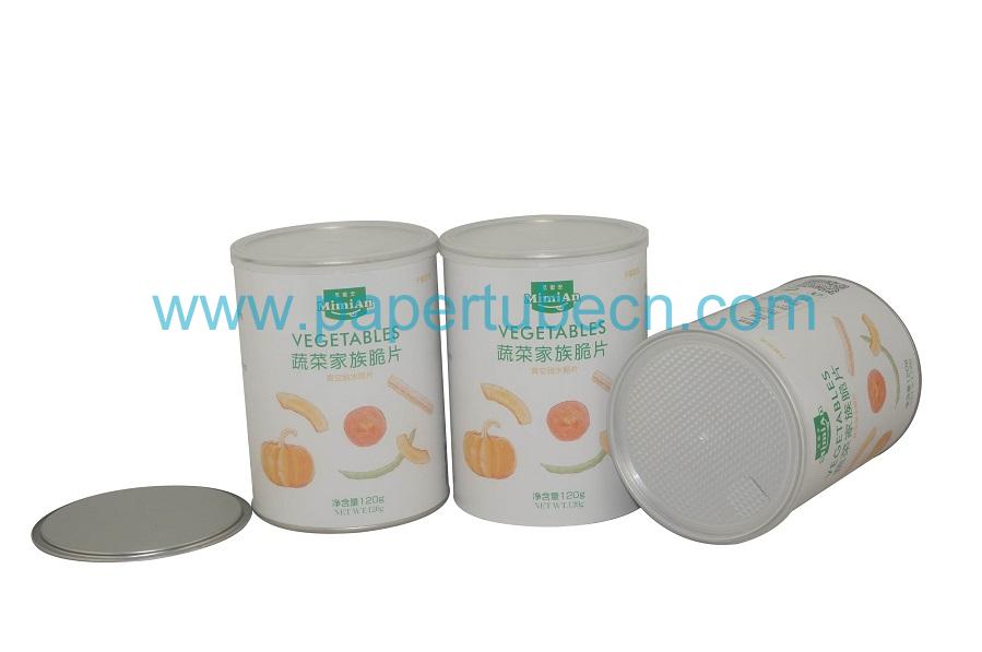 Dried Vegetables Food Cans Packaging Composite Paper Canister