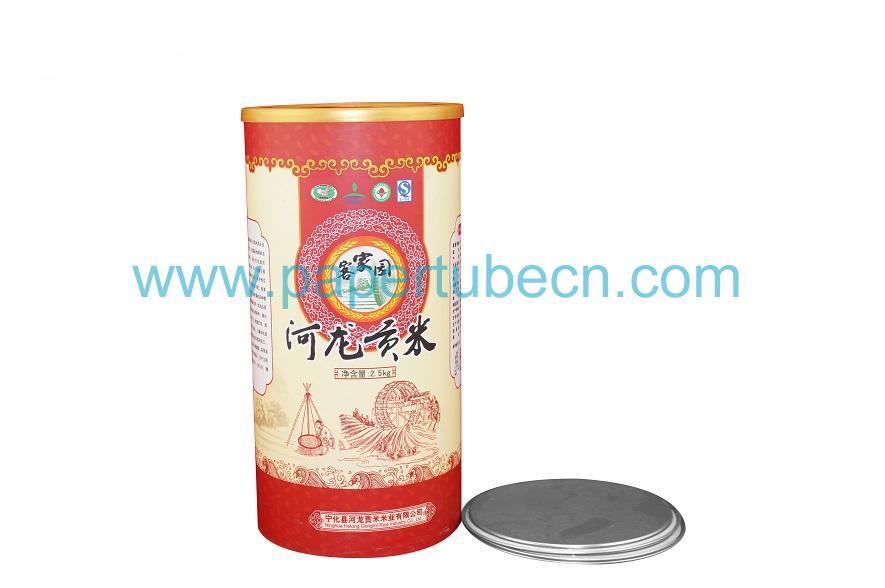 Tube Rice Packaging Paper Canister