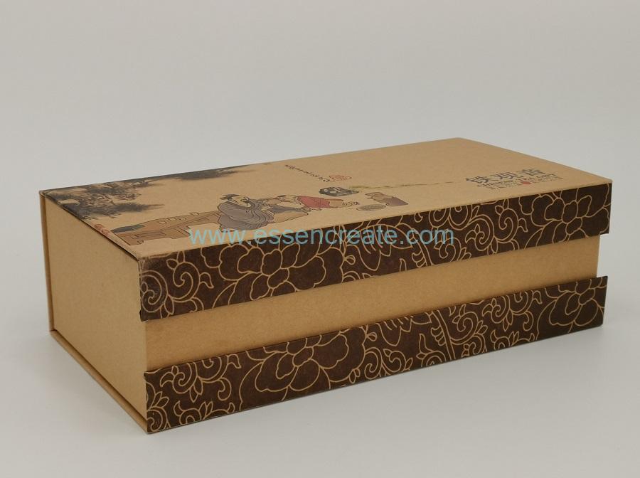 Brown Kraft Tea Gift Box with Paper Cans Brown Kraft Tea Gift Box with Paper Cans