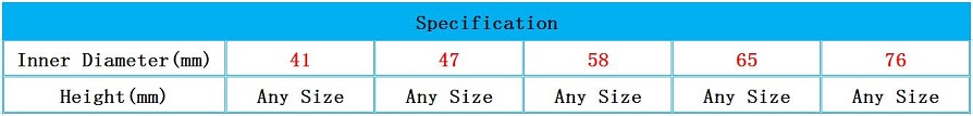 Size for Smart Salt Shaker Tube For Himalayan Salt Packaging