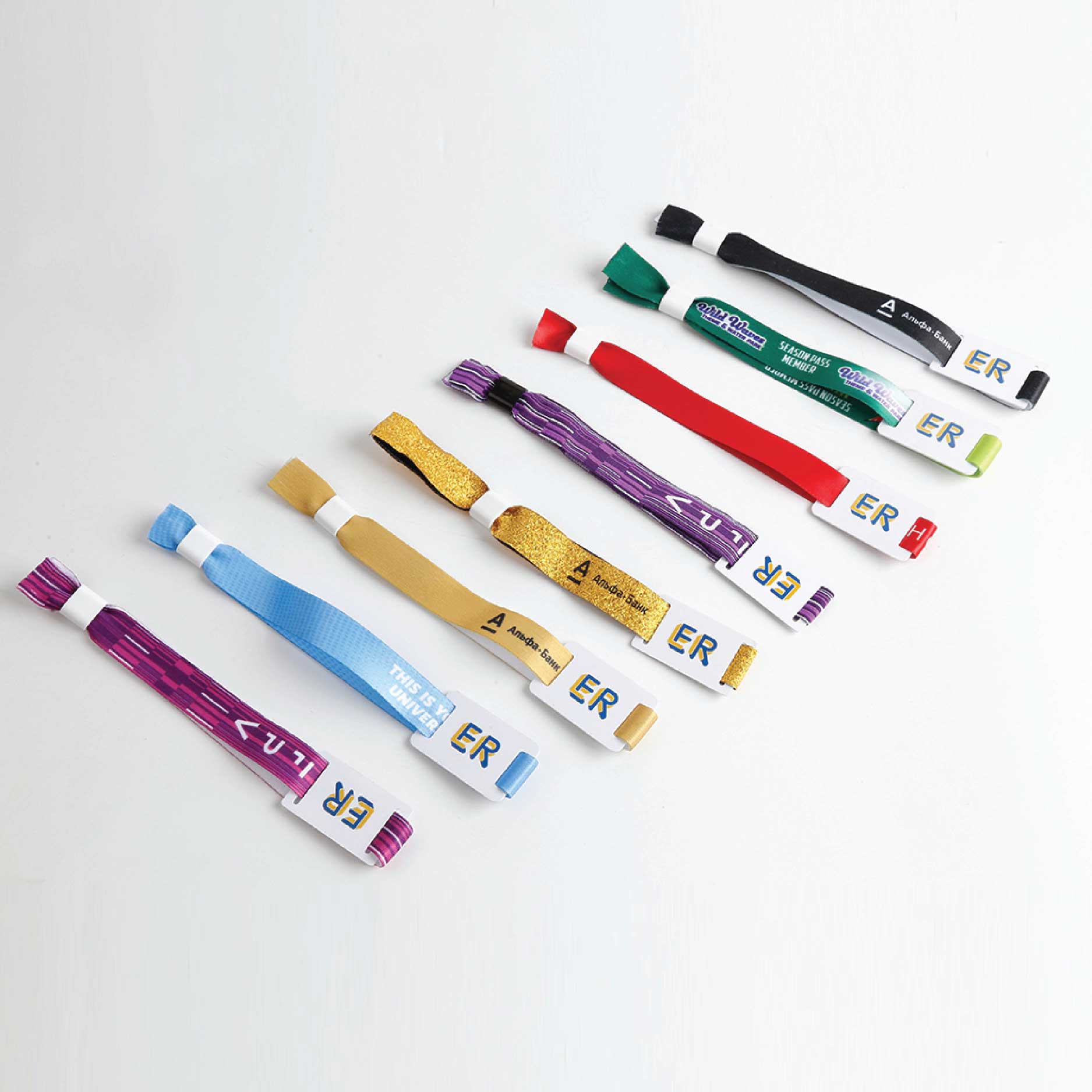 RFID Woven Wristbands with Small Card RFID Woven Wristbands with Small Card