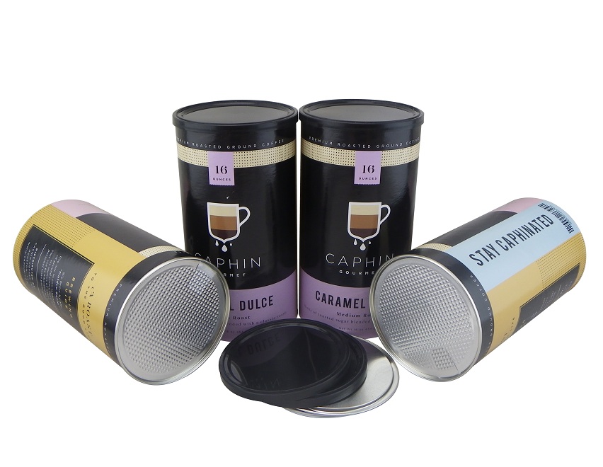 Paper Tube with Metal Memberane Easy Peel off End Paper Tube with Metal Memberane Easy Peel off End