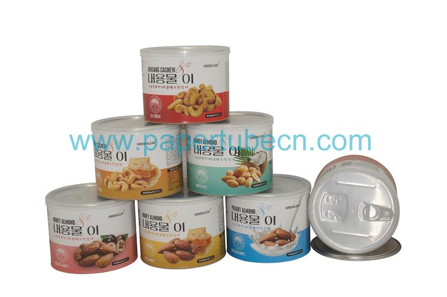 Cashew Nuts Canister Packaging Paper Tube Cans