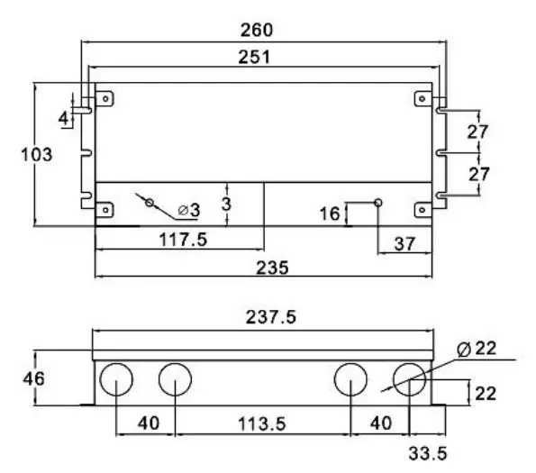 277v Rohs UL approved led 12v 250w dc power supplies for led lights