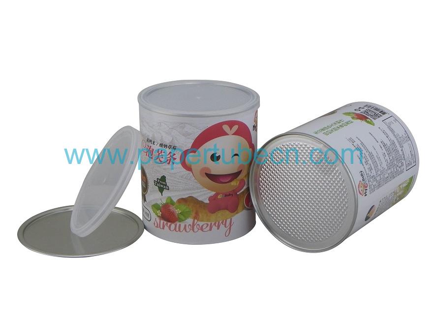 Paper Al Foil liner Composite Puff Packaging Cans Paper Al Foil liner Composite Puff Packaging Cans