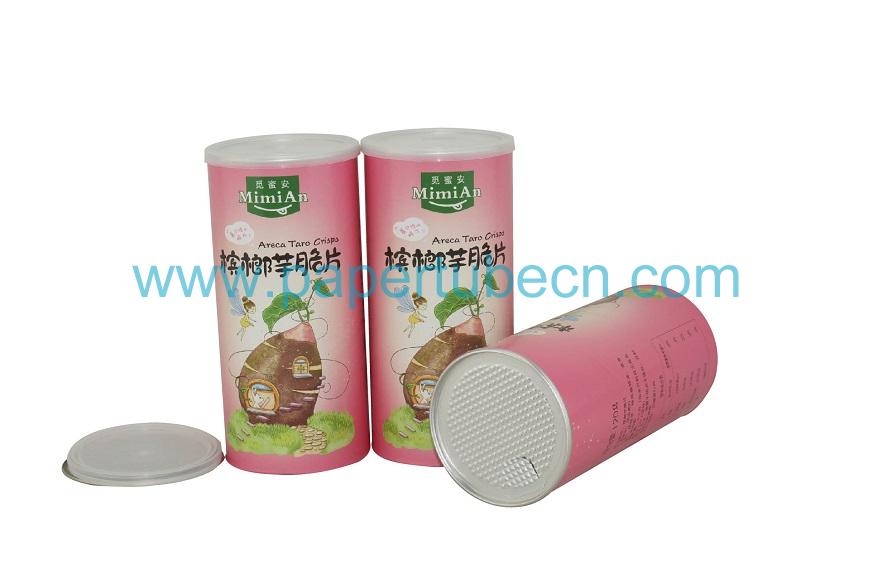 Areca Taro Tube Packaging Paper Dried Colocasia Canister Yam Cans