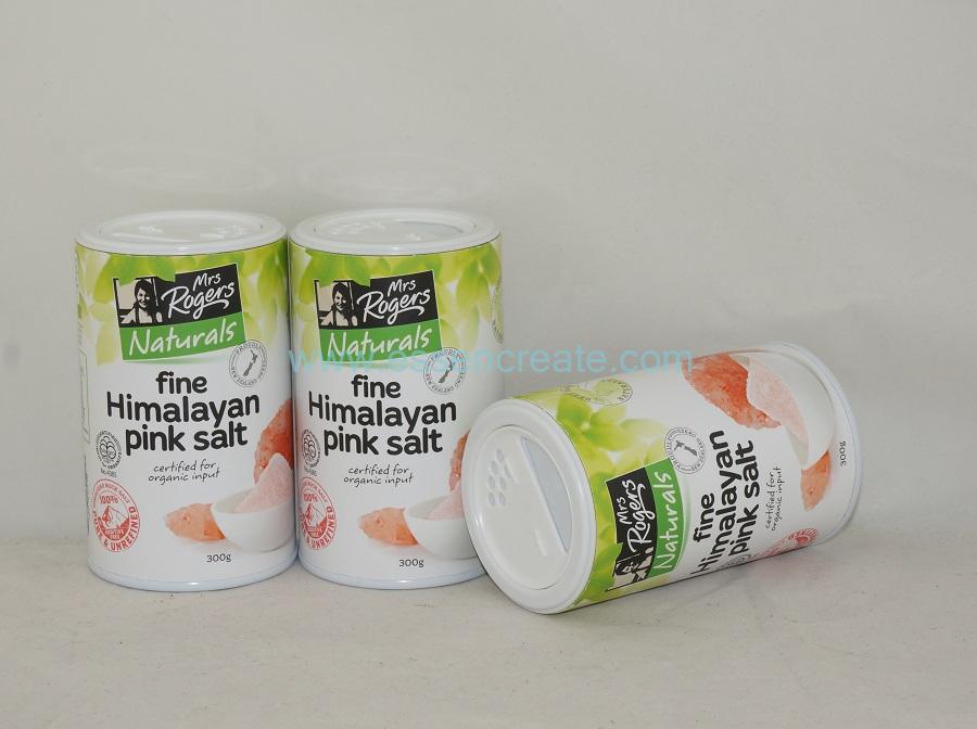 Food Grade Himalayan Pink Salt Packaging Paper Canister Food Grade Himalayan Pink Salt Packaging Paper Canister