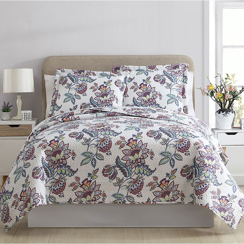 ultra soft microfiber print bedspread