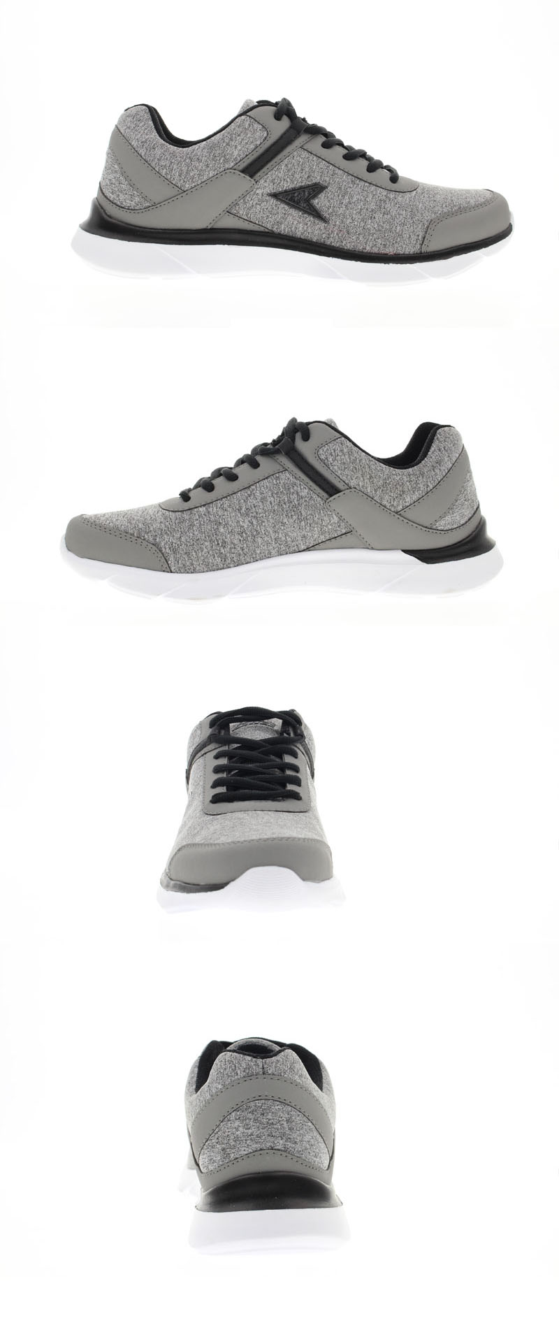 Grey white color mixture shoes 