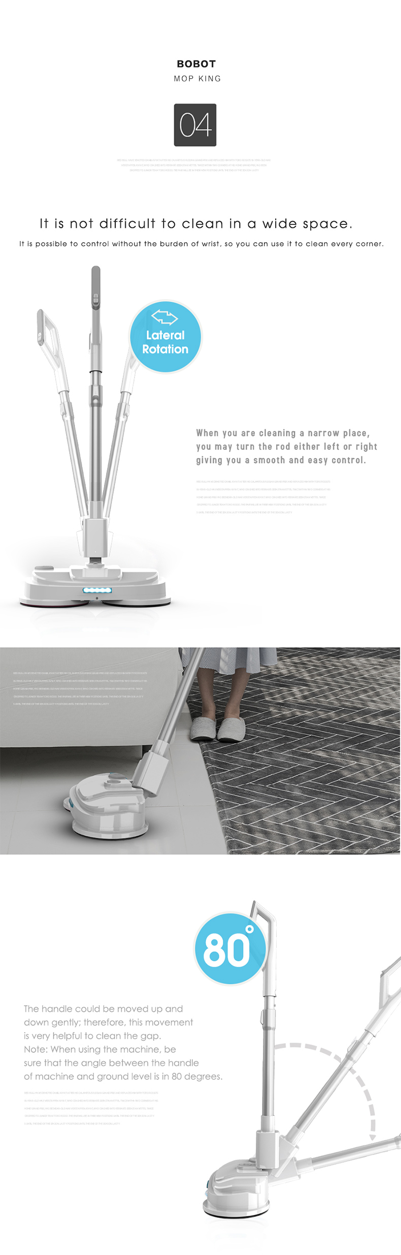 Handheld Cordless Electric Spin Mop Handheld Cordless Electric Spin Mop