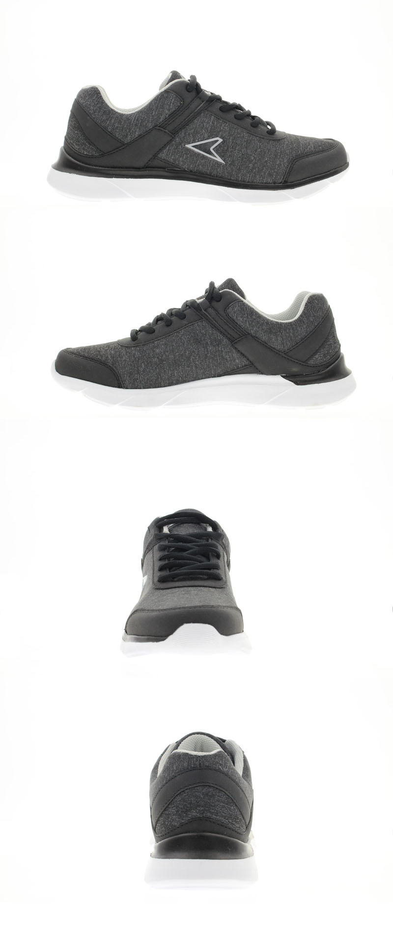 Black white mixture space mesh shoes