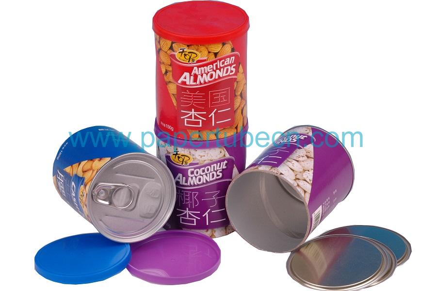 Salty Cashew Packaging Paper Tube Tin Canister