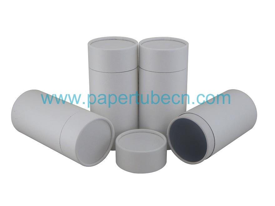 Matte Lamination White Rolled Edge Paper Tube