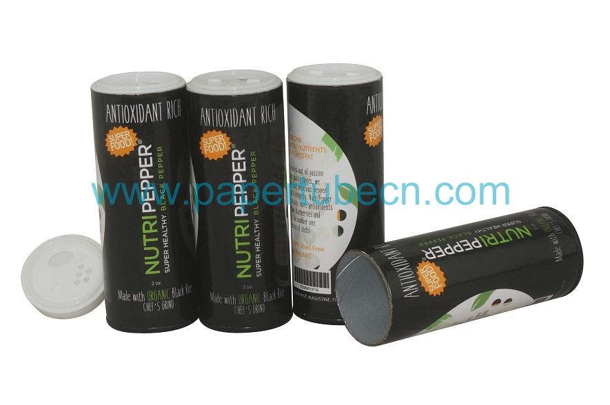 Cans Black Pepper Spice Shaker Paper Packaging Tube 