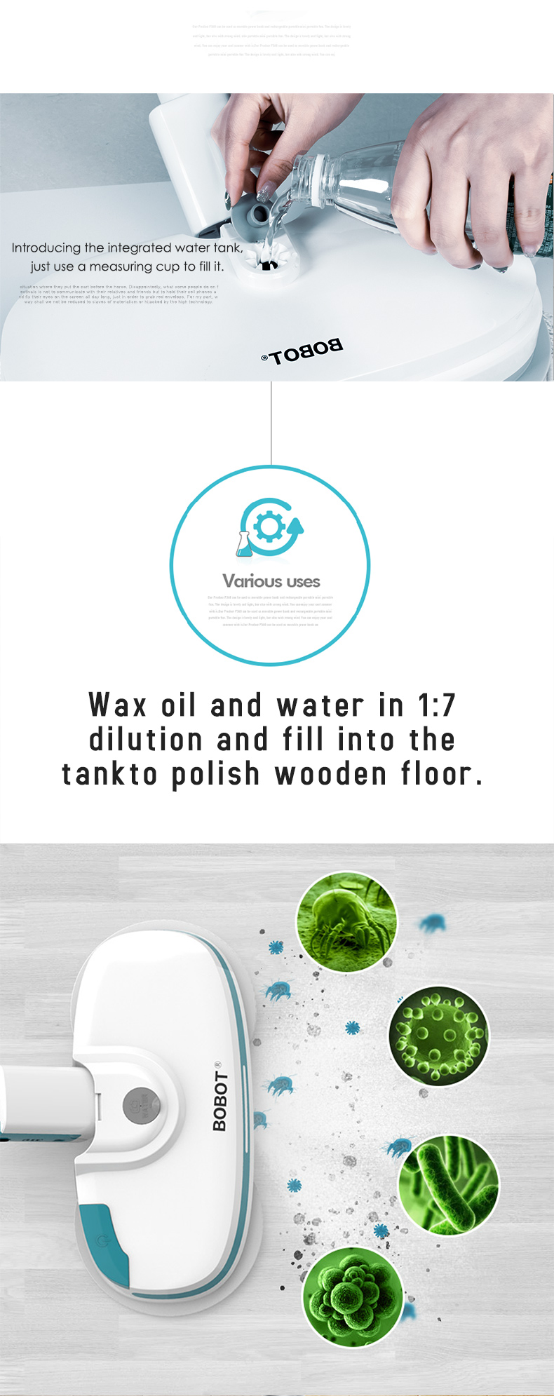 Electric Cordless Spin Mop