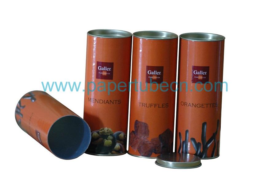 Round Recyclable Truffles Packaging Tube