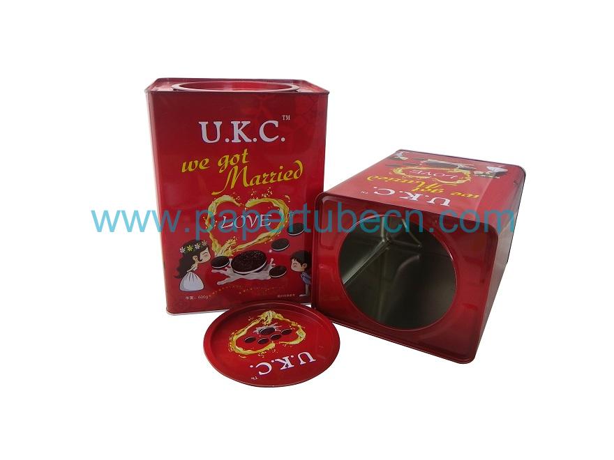 Biscuits Packaging Tin Square Box