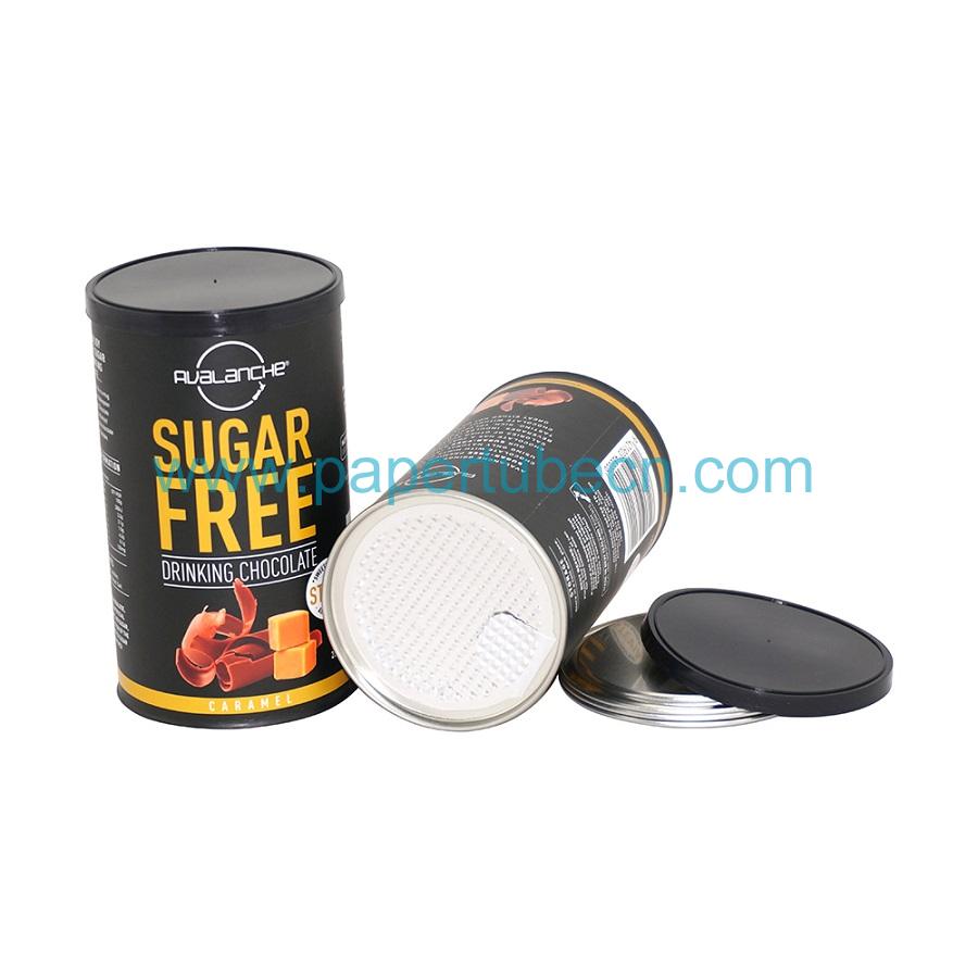 Chocolate Paper Canister Packaging Tube
