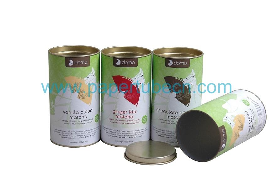 Matcha Tea Cans Packaging Paper Tube