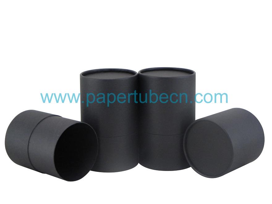 Complete Black Rolled Edge Paper Tube