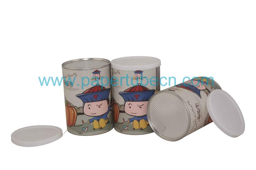 Custom Canister Paper Dried Pumpkin Tube Packaging Cans For Food