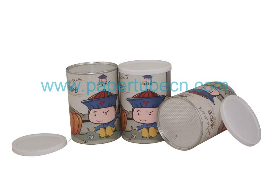 Custom Canister Paper Dried Pumpkin Tube Packaging Cans For Food Custom Canister Paper Dried Pumpkin Tube Packaging Cans For Food