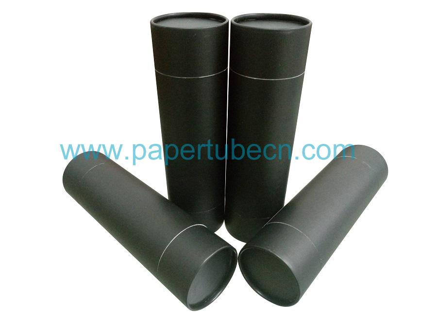 Black Rolled Edge Paper Tube