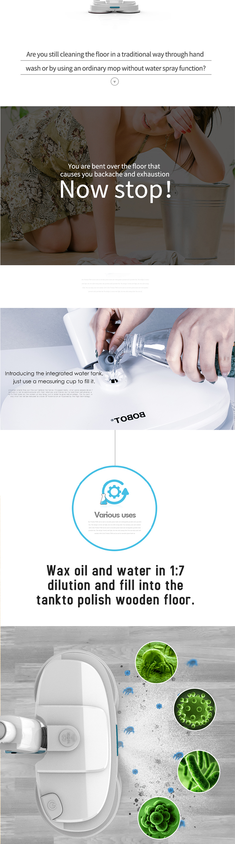 Handheld Cordless Electric Mop Handheld Cordless Electric Mop