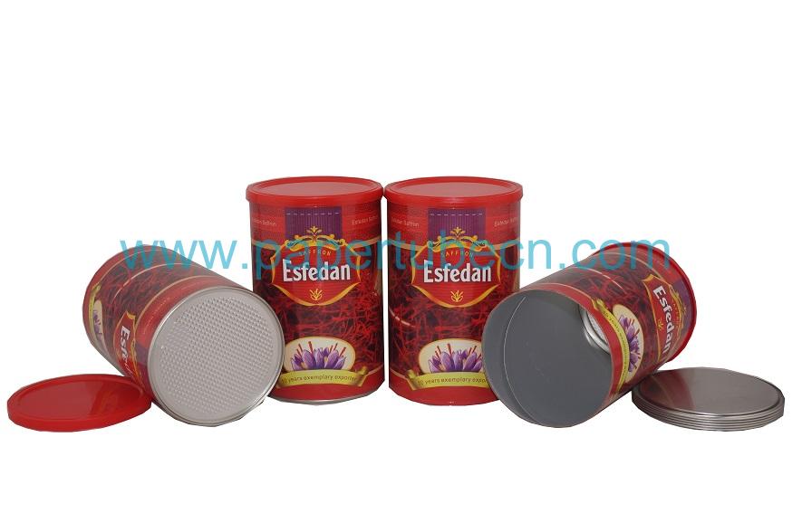 Composite Saffron Paper Tube Packaging Canister