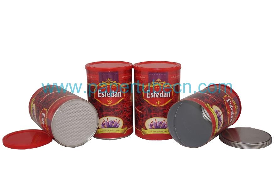 Composite Saffron Paper Tube Packaging Canister Composite Saffron Paper Tube Packaging Canister