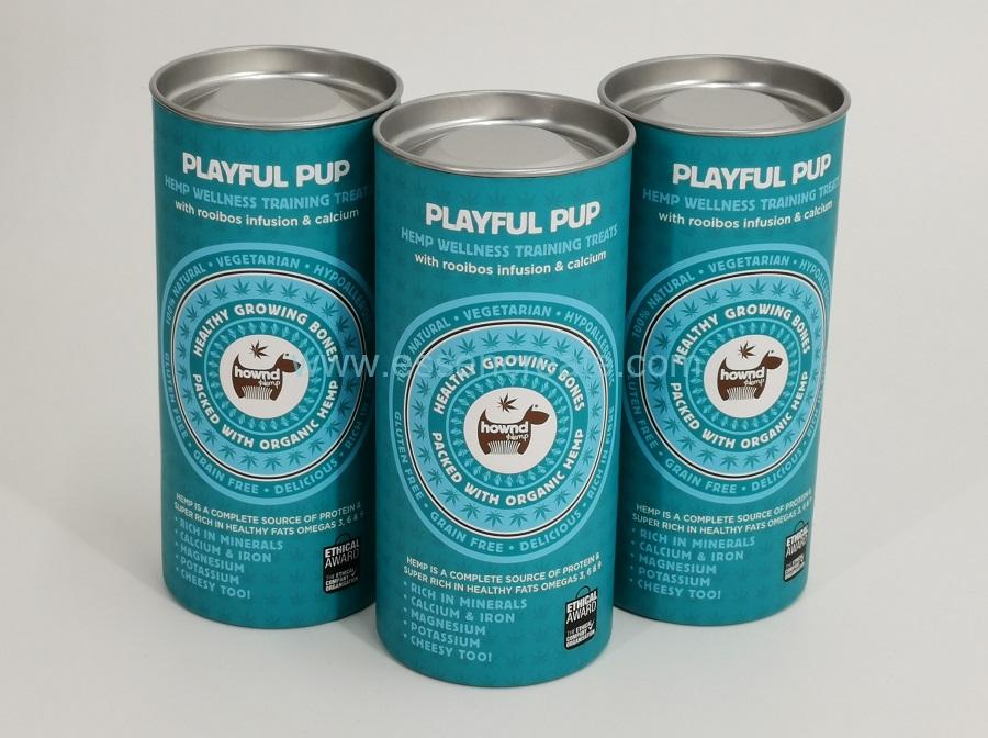 Paper Packaging Cans with Silver Tin Paper Packaging Cans with Silver Tin