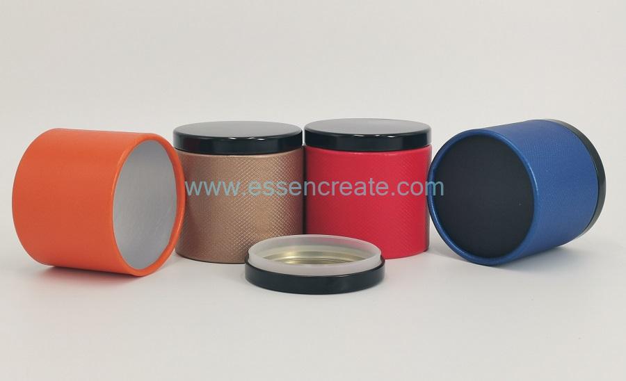 Rolled Edge Tea Packing Canister with Metal Lid Rolled Edge Tea Packing Canister with Metal Lid
