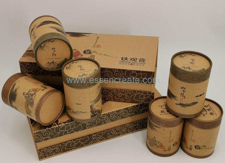 Paper Gift Box with Paper Cans Paper Gift Box with Paper Cans