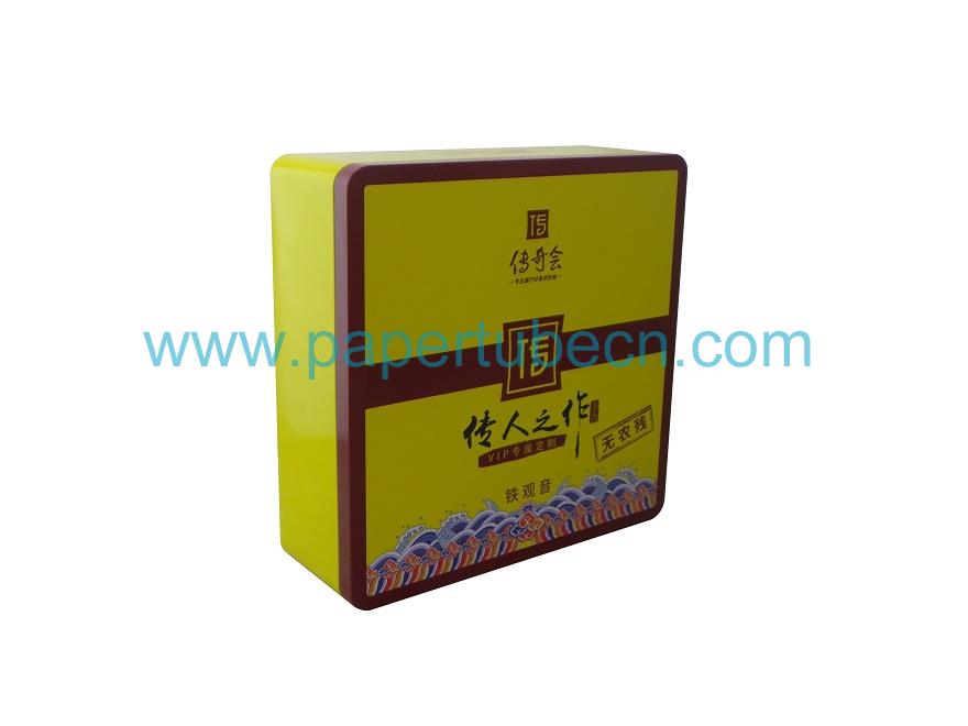 Two Pieces Metal Tin Gift Box Lid and Base Design For Tea Packaging with Plastic Tray Two Pieces Metal Tin Gift Box Lid and Base Design For Tea Packaging with Plastic Tray