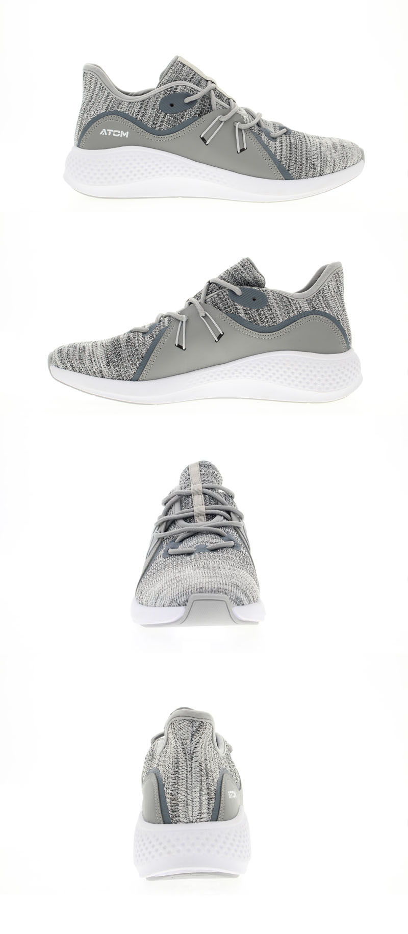 Mix grey fabric shoes for you
