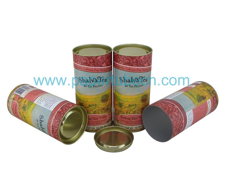 Rose Peppermint Blend Tea Packaging Paper Tube Rose Peppermint Blend Tea Packaging Paper Tube