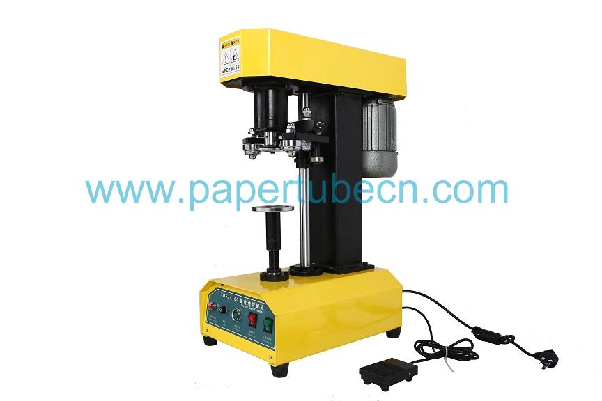 Table Type Electric Manual Can Sealing Machine with Yellow Color