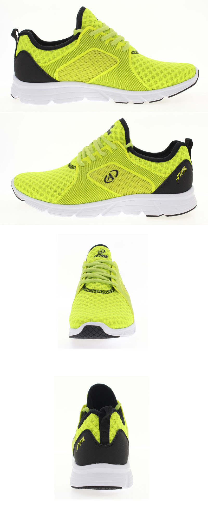 Neon yellow with Black sheos