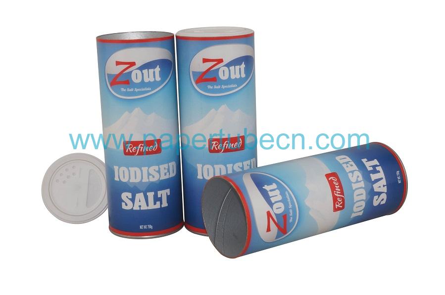 Iodised Salt Spice Paper Packaging Tube 