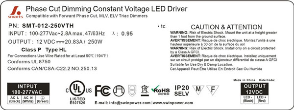 dimmable led driver 12v