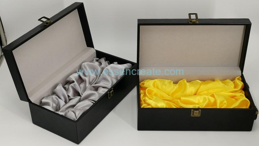 Luxury Black Wine Leather Box