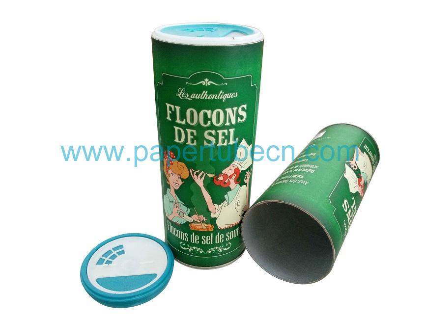 Table Salt Spice Paper Packaging Canister 