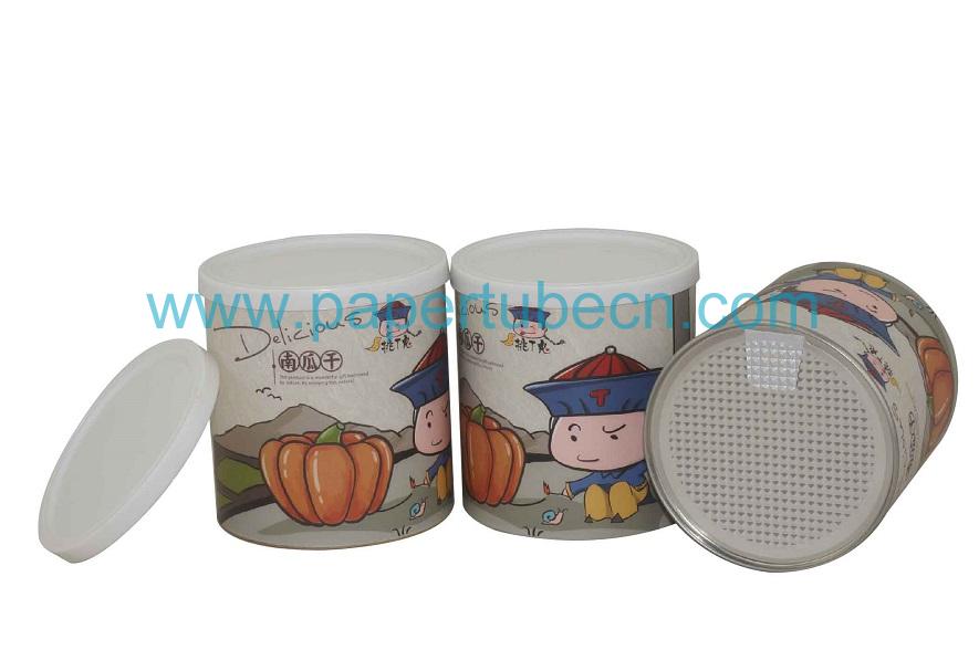 Dried Pumpkin Can Packaging Paper Tube Dried Pumpkin Can Packaging Paper Tube