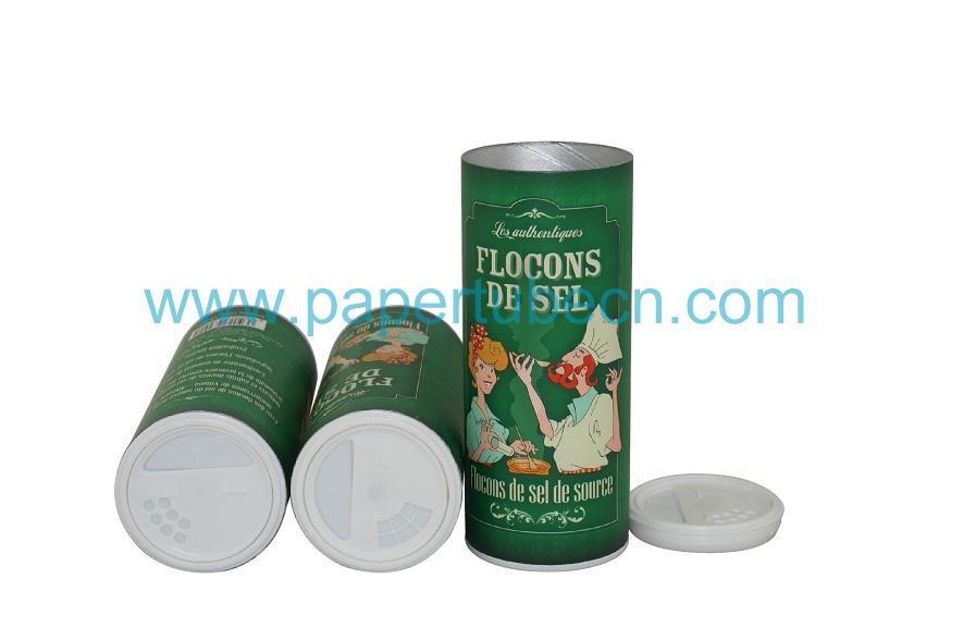 Salt Cans Spice Packaging Paper Tube Condiment Canister