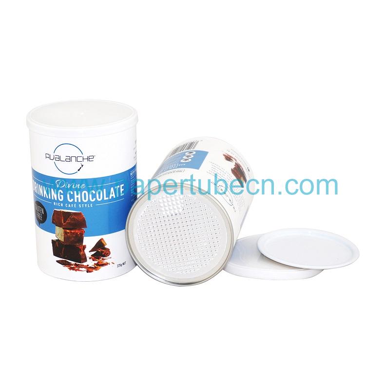 Chocolate Canister Paper Tube Tin Cans