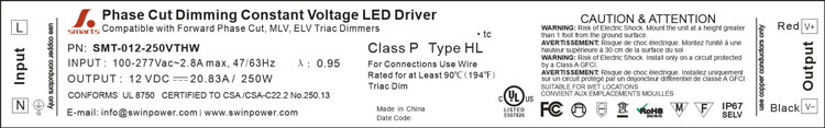 250 watt led driver