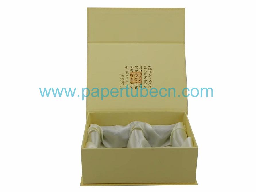 Gift Box with silk fabrics polystyrene foam 