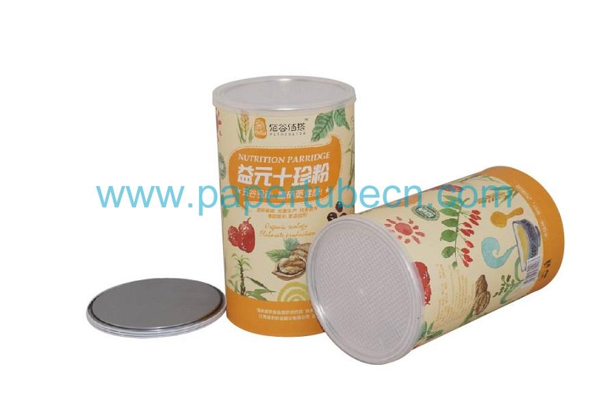 Paper Al Foil Liner Composite Packaging Cans for Nutrition Parridge